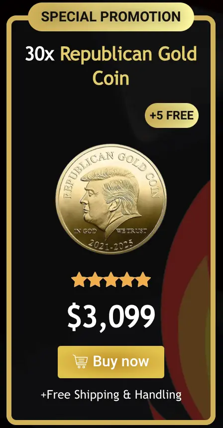 Trump Golden Coin 25x