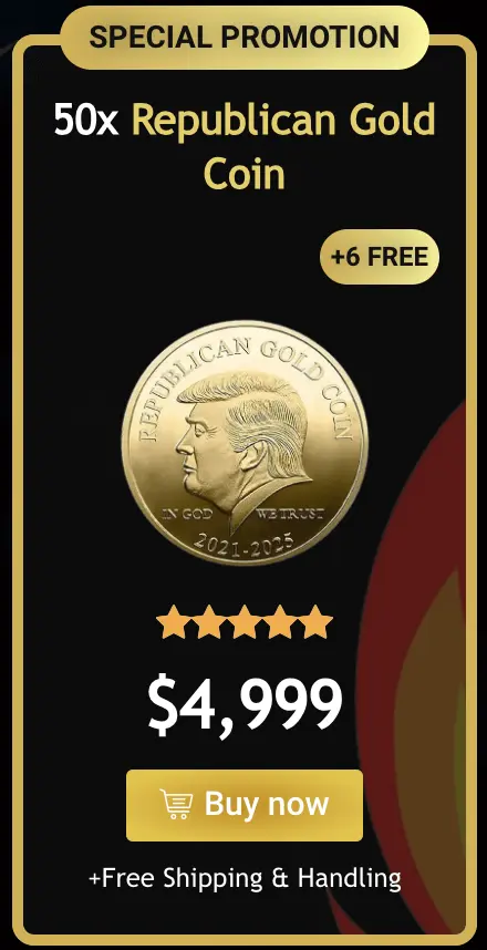 Trump Gold Coins 50x