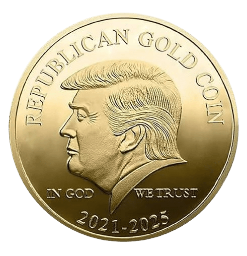 trump gold coin